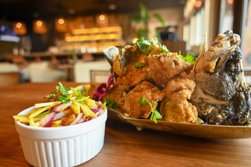 Delicious crispy fried chicken served hot and golden brown